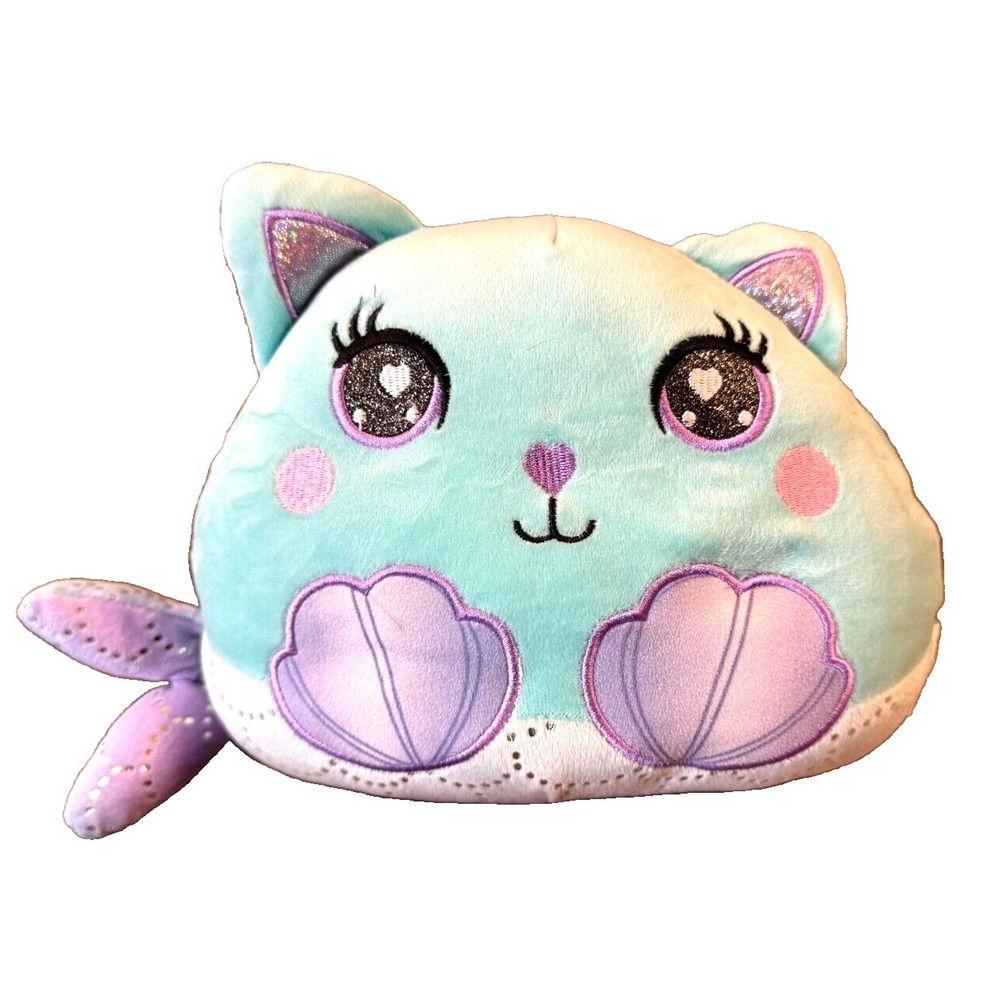 Plush Purrmaid Kitty Cat Mermaid 8 Inch Plush Stuffed Animal Toy Soft Purple